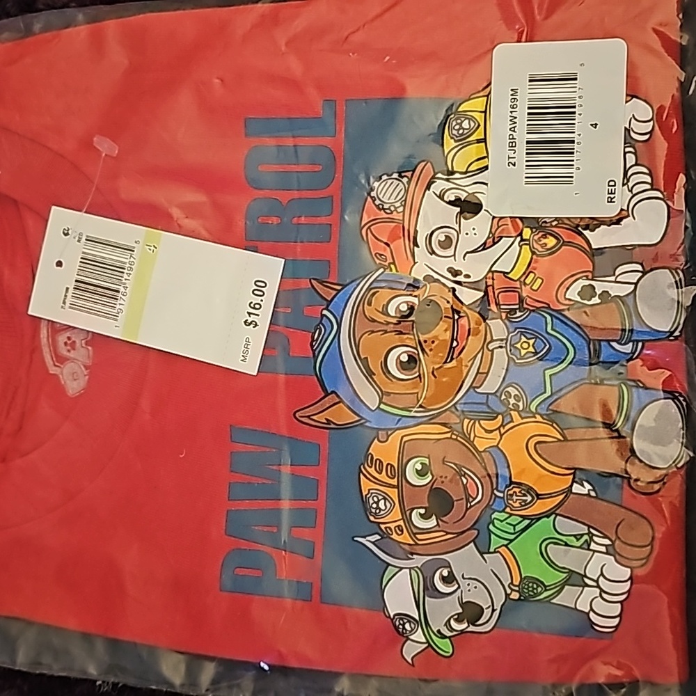 Boys Size 4 Paw Patrol T-Shirt